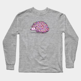 Hedgehog Love Cute Hearts Long Sleeve T-Shirt